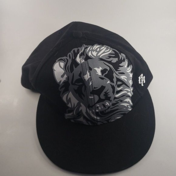 Riorex Winter Fashion Flat Lion Head Black Baseball Cap New Hiphop - Picture 1 of 4